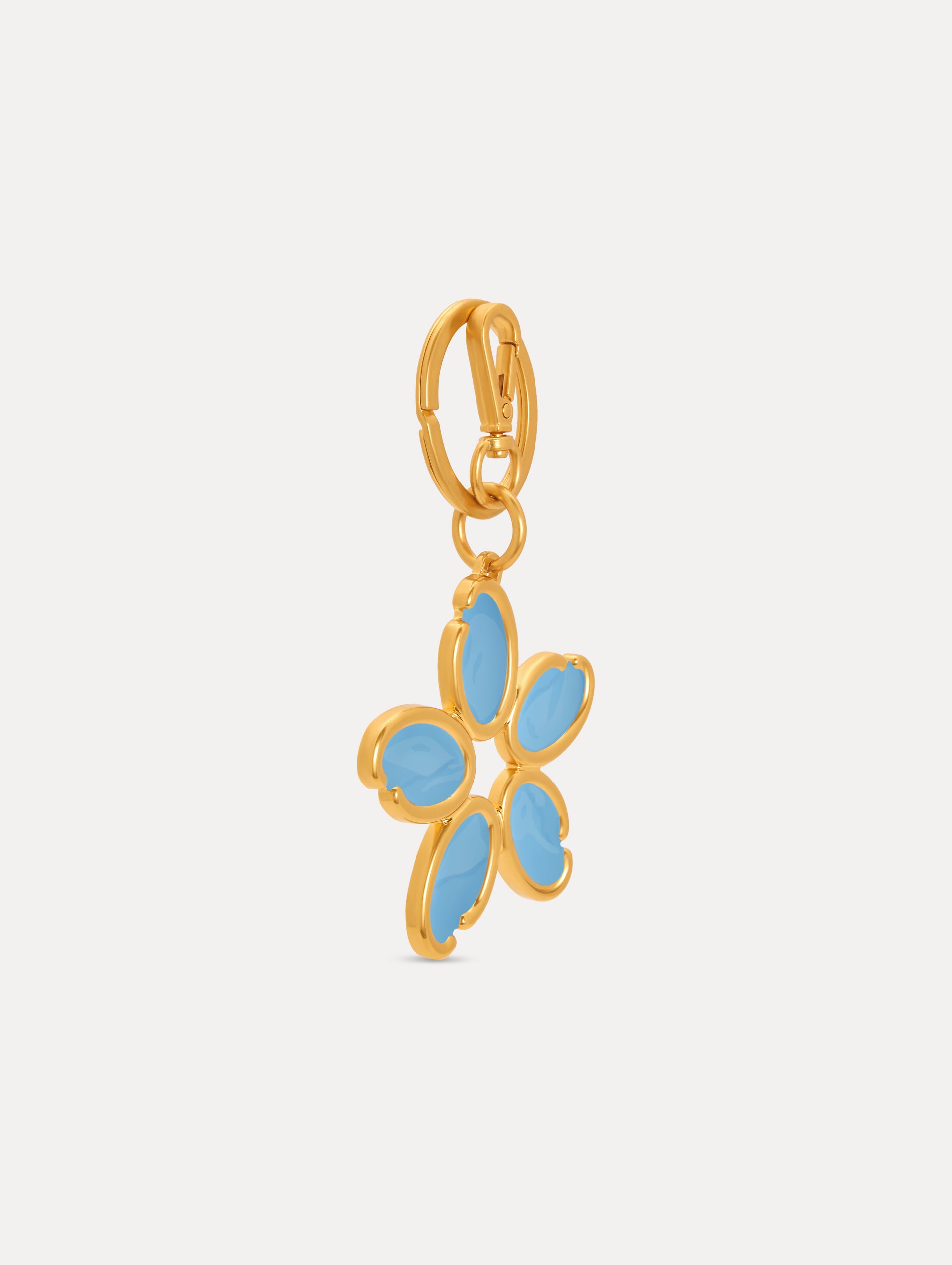 Enamel O Flower Key Chain