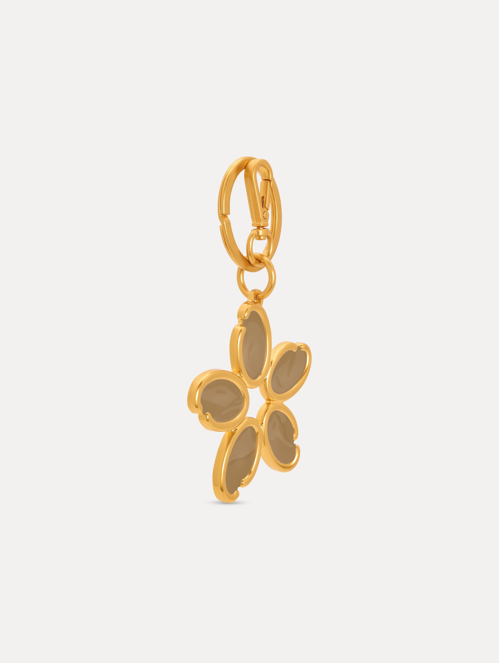 Enamel O Flower Key Chain