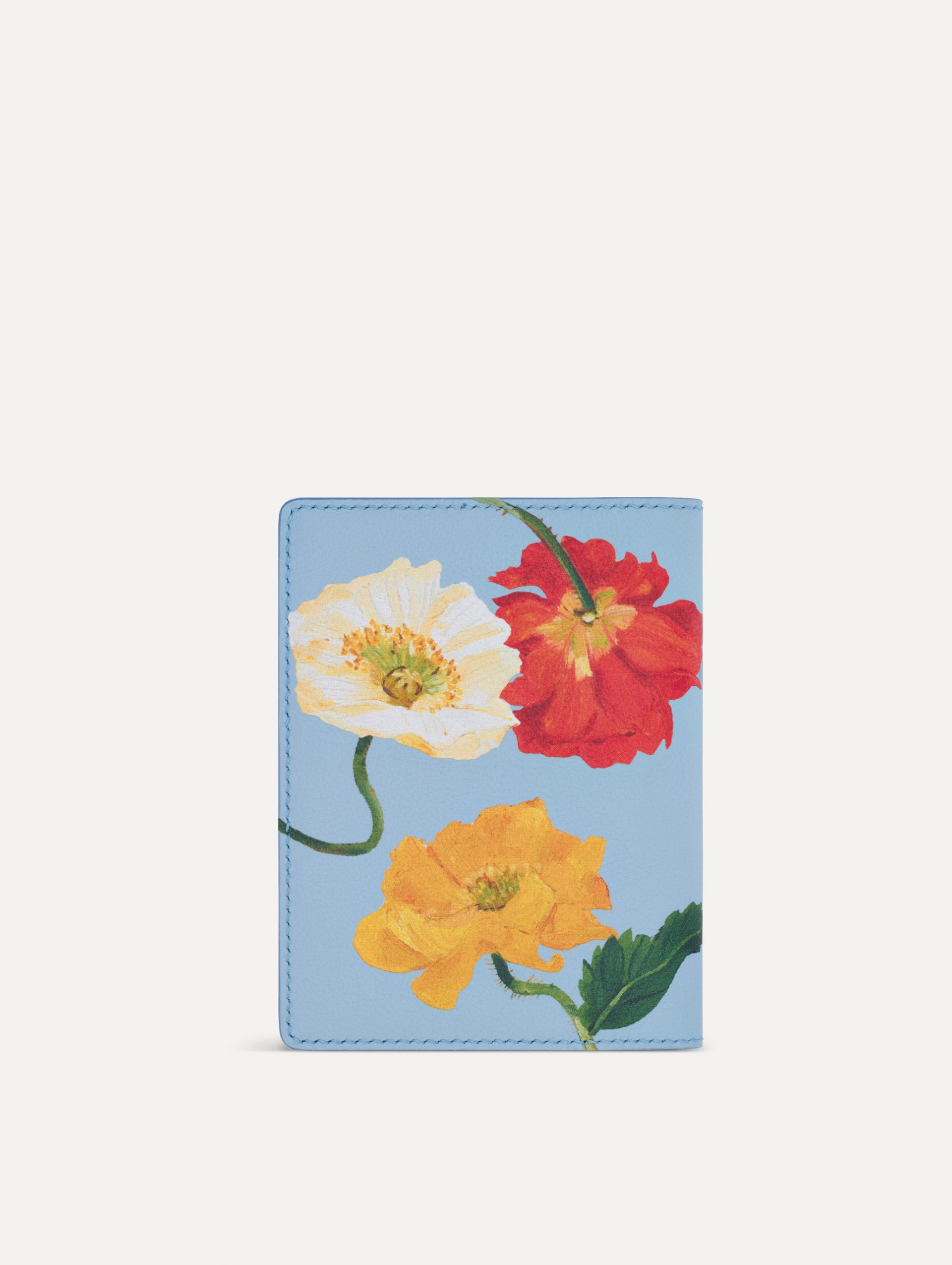 Poppy-Printed Passport Cover