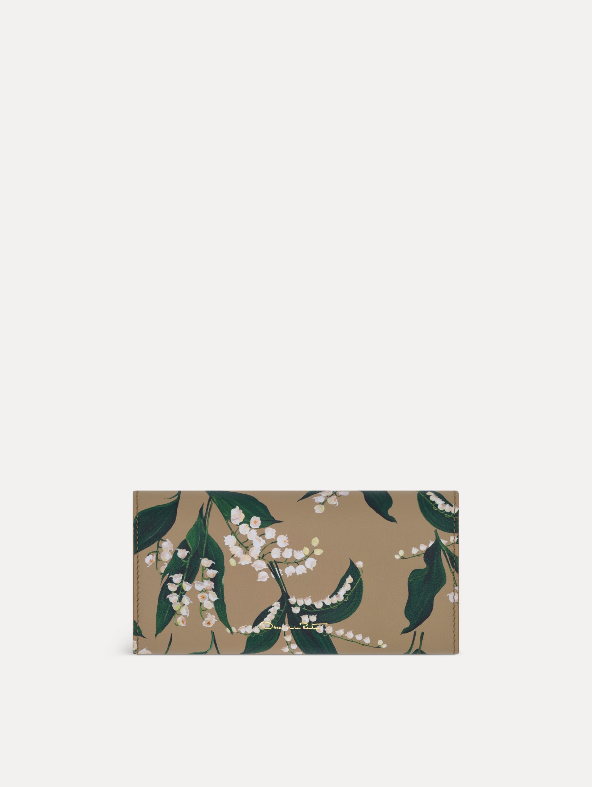 Lily of the Valley-Printed Continental Wallet