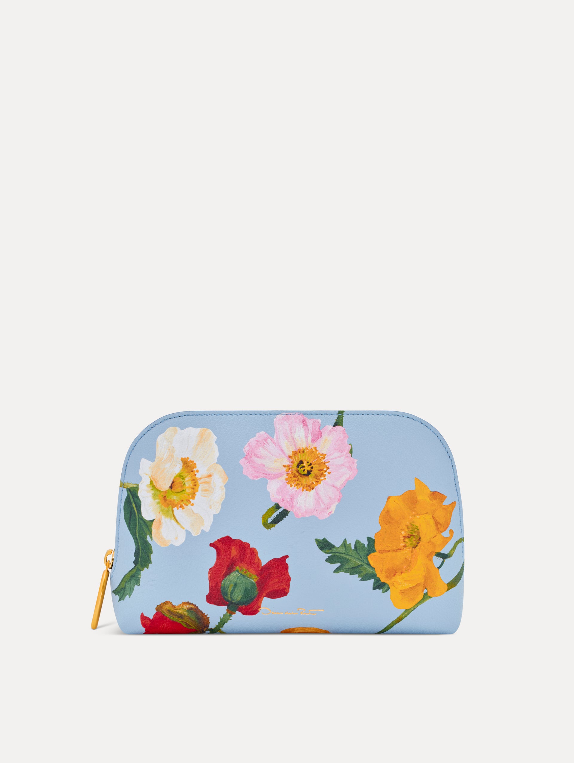 Poppy-Printed Medium Cosmetic Case