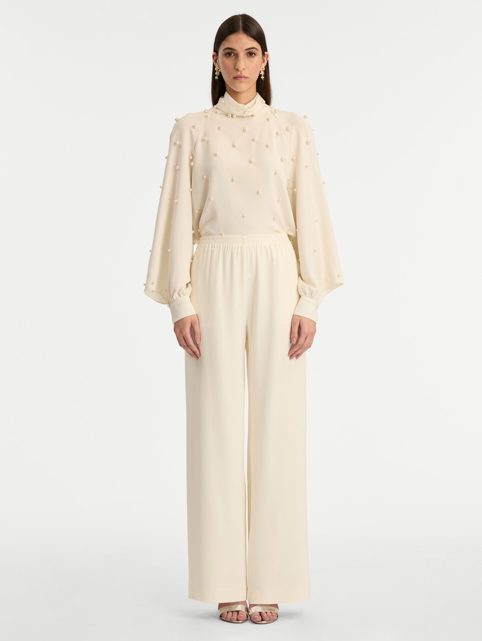 Silk Georgette Wide Leg Pant