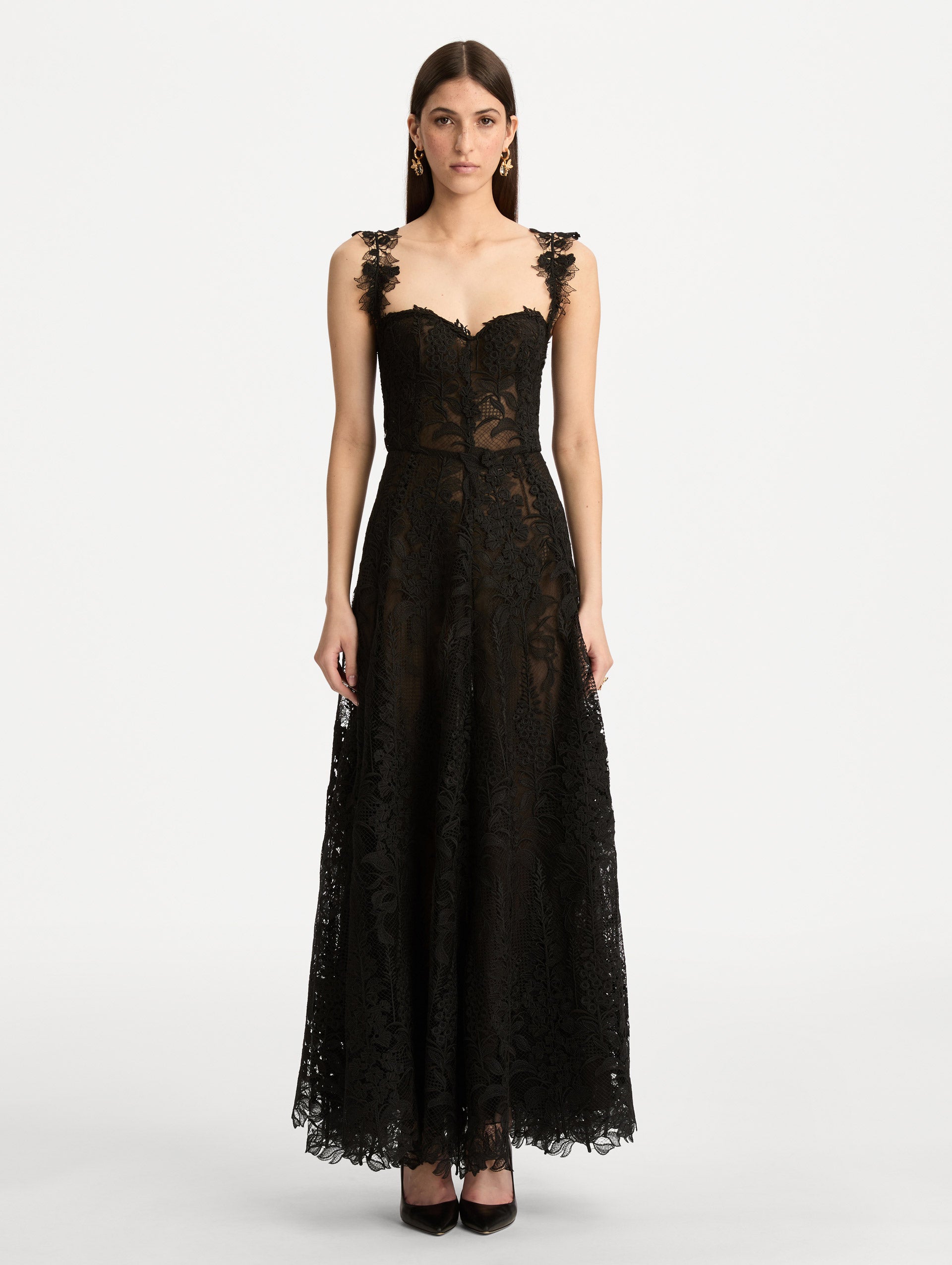 Foxglove Guipure Cocktail Dress