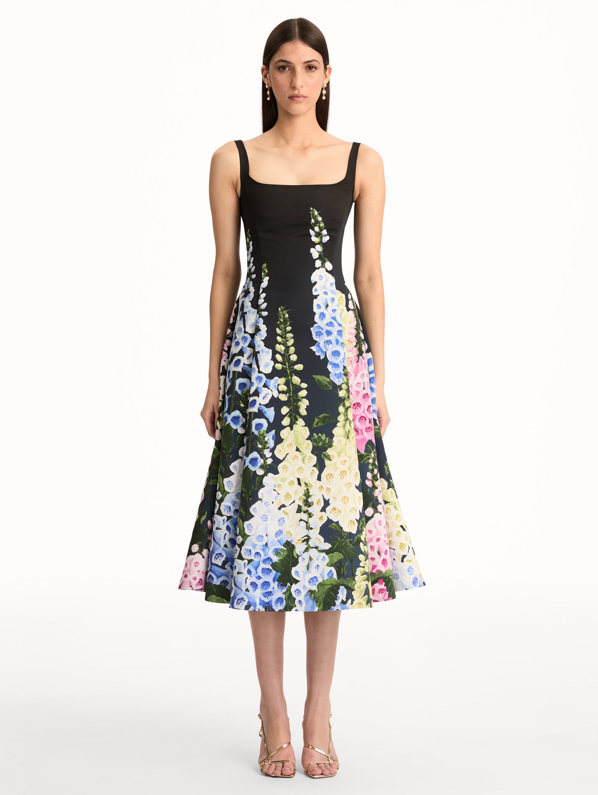 Degradé Foxglove Faille Dress