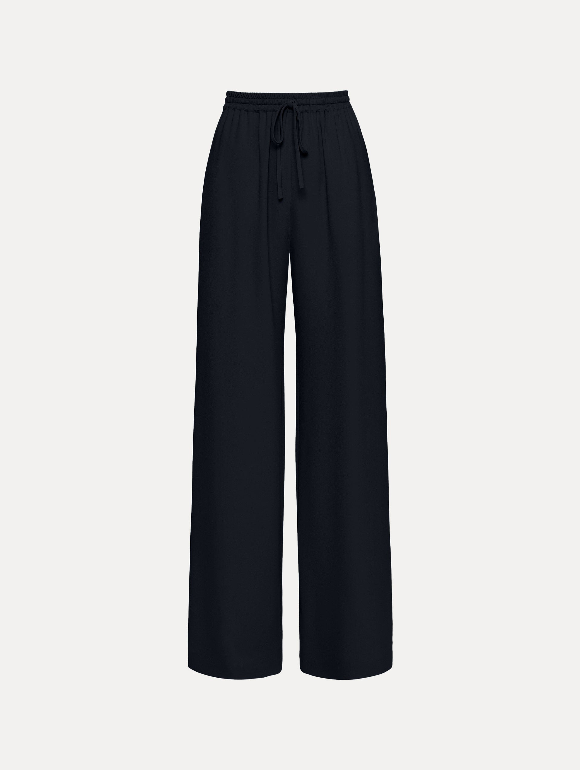 Silk Georgette Drawstring Pant