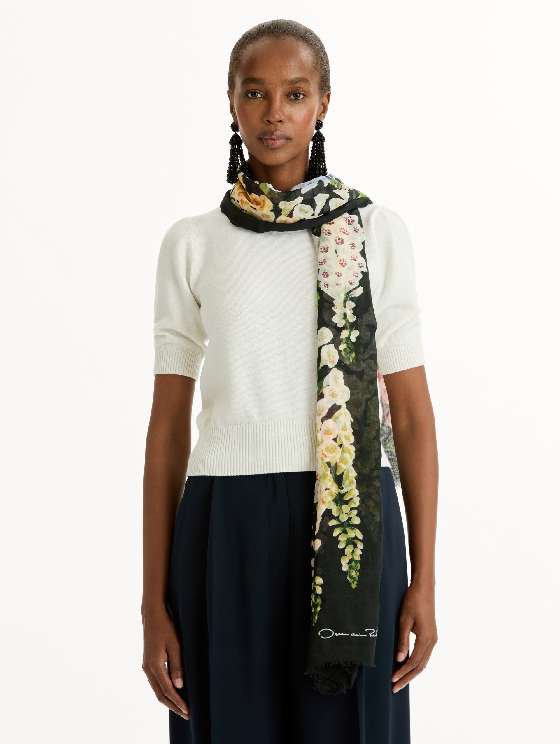 Foxglove Modal Cashmere Scarf