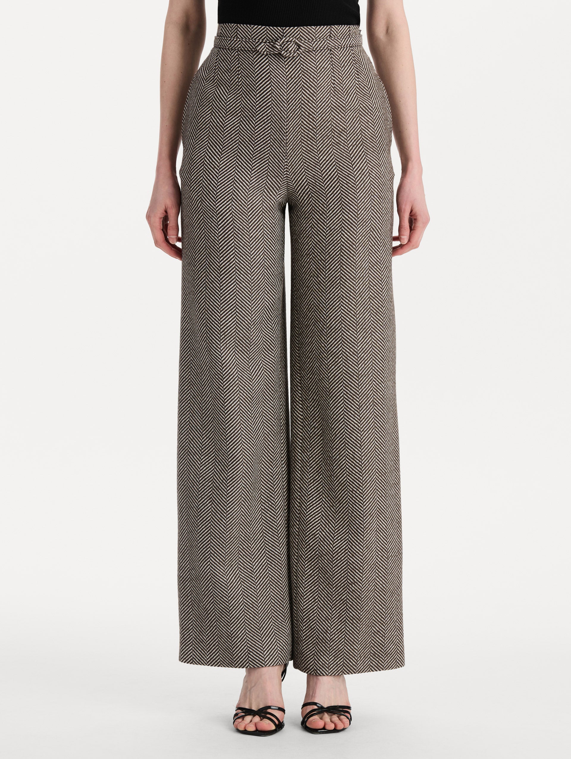 Chevron Cashmere-Blend Pant
