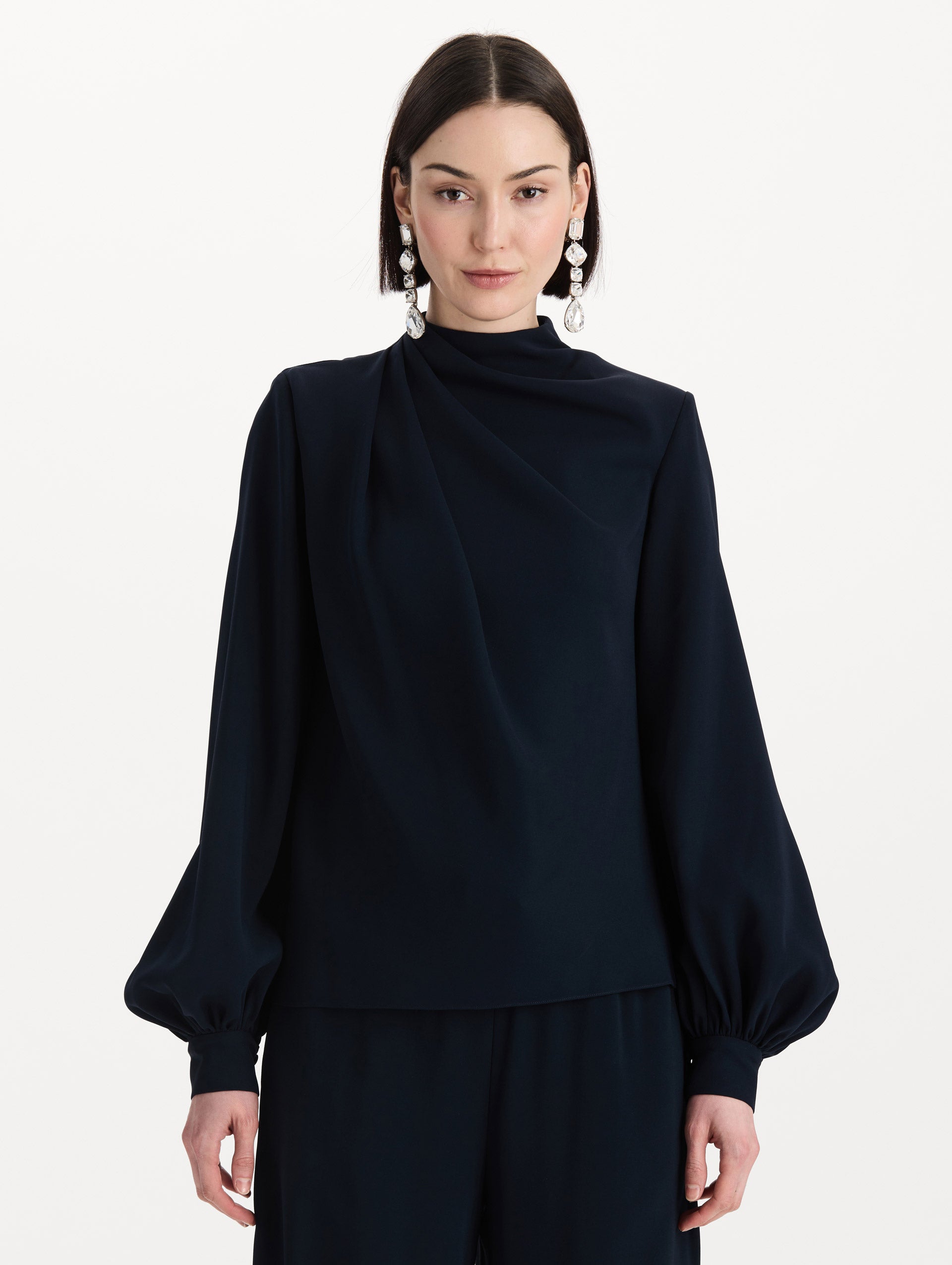 Draped Georgette Blouse