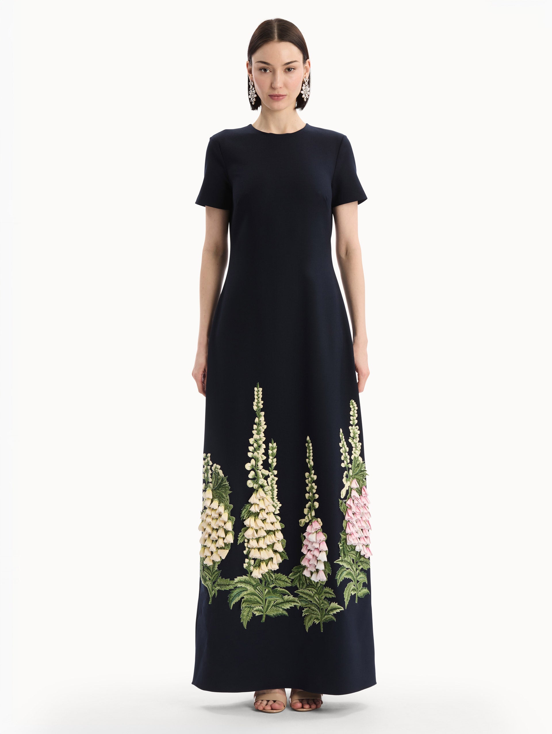 Foxglove Embroidered Caftan