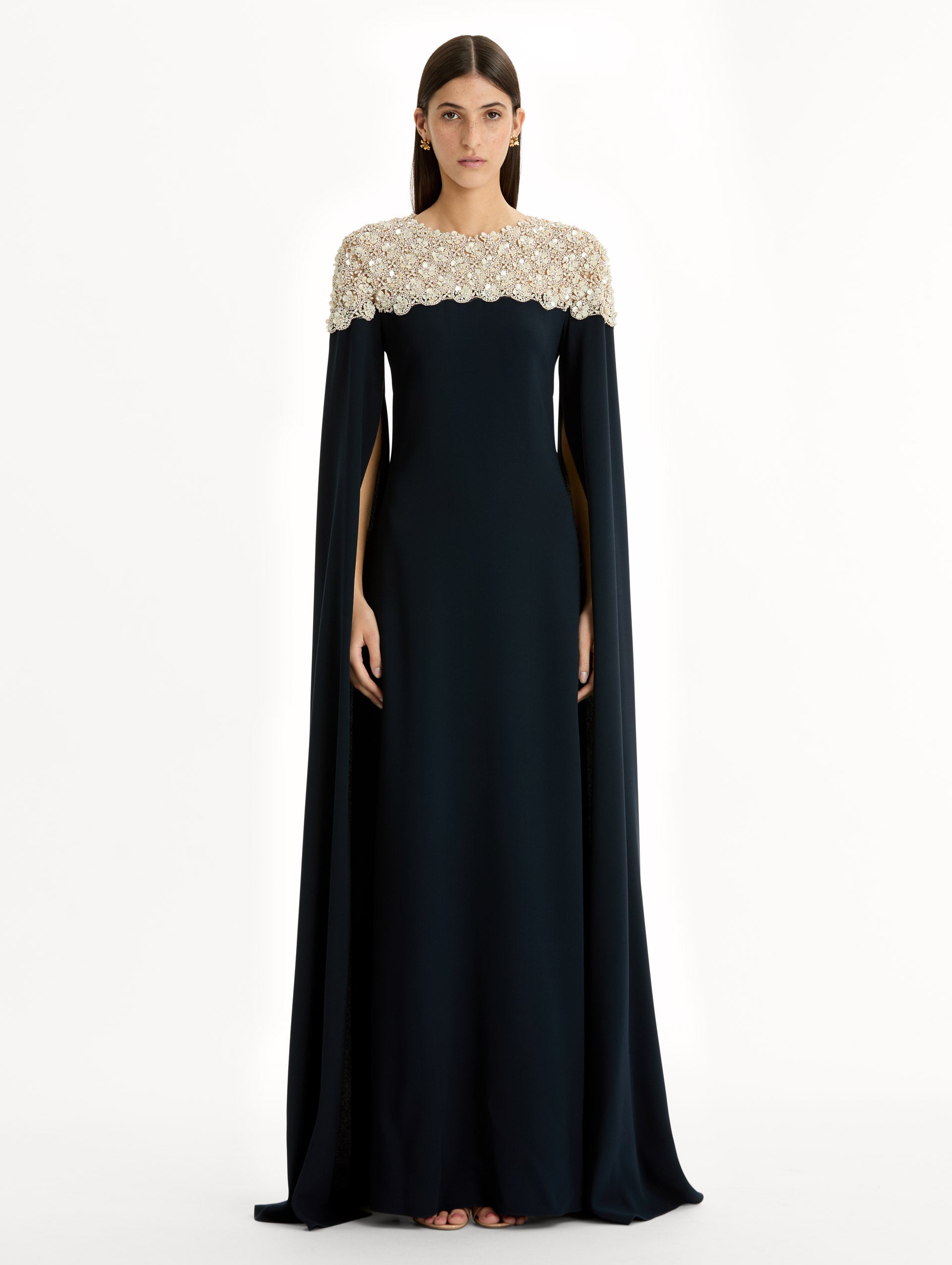 Mother of Pearl Embroidered Caftan