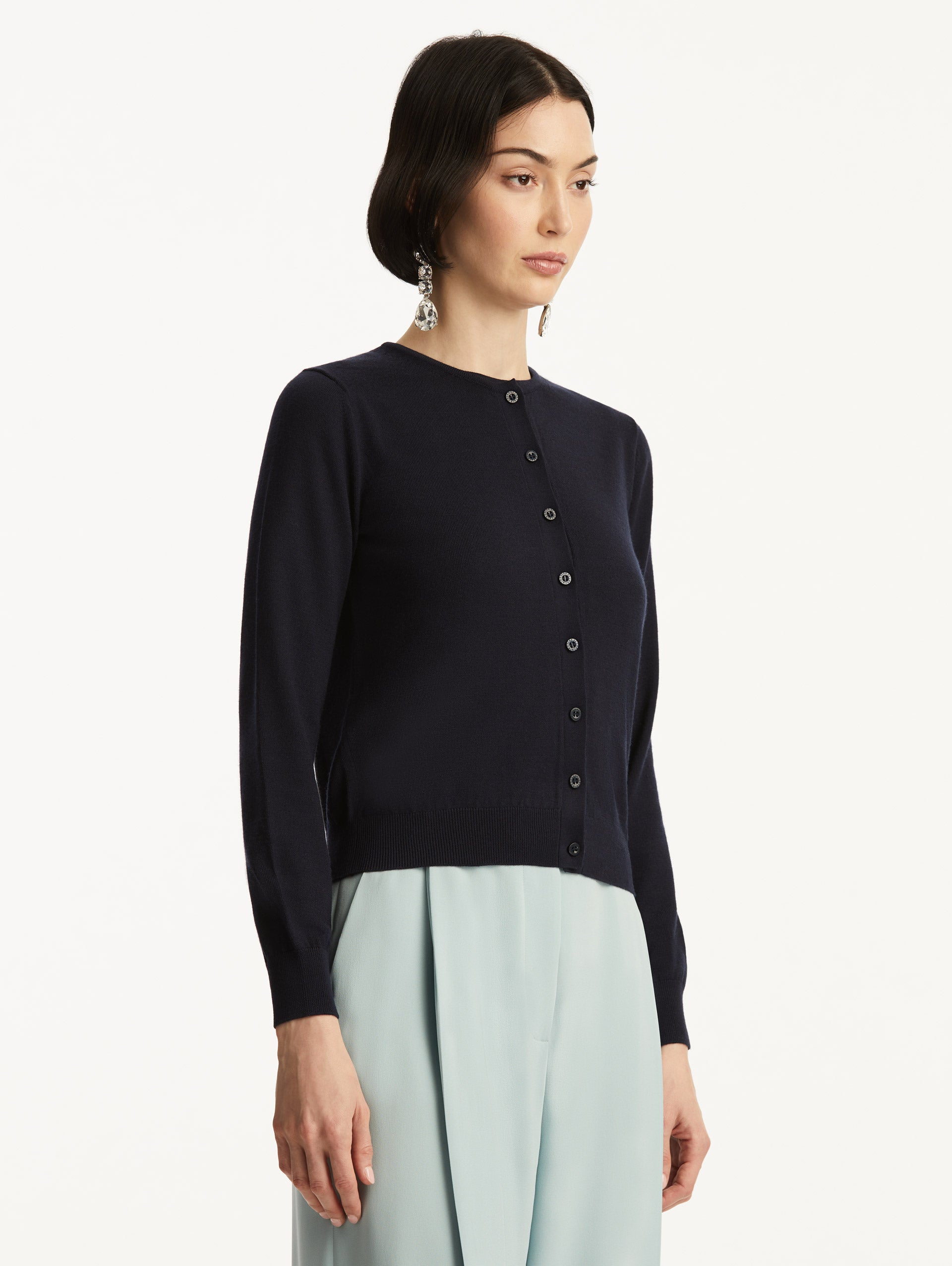 Wool-Blend Cardigan